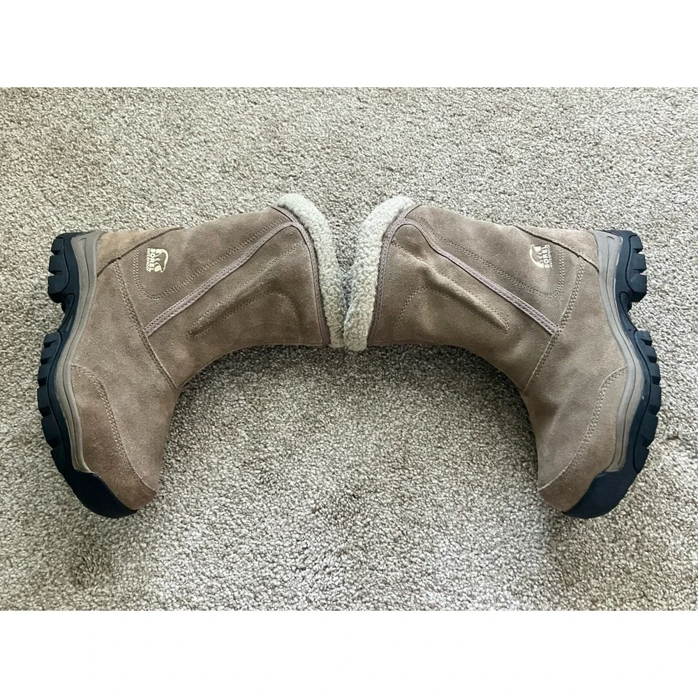 Sorel Waterfall NL1964-250 Tan Insulated Waterproof Suede‎ Winter Boots Womens 6